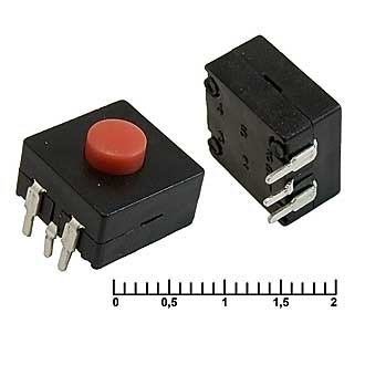 Кнопочные переключатели PBS1202B  1.5A 250V ON-ON 