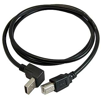 Компьютерные шнуры USB-A M-R USB-B M 1m 
