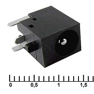 Разъемы питания штырьковые PJ001  2.0mm 