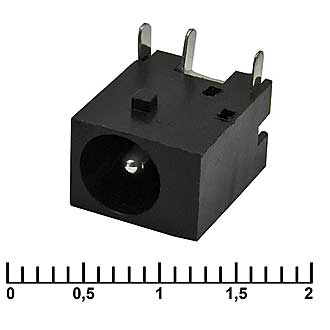 Разъемы питания штырьковые PJ003  2.5mm 