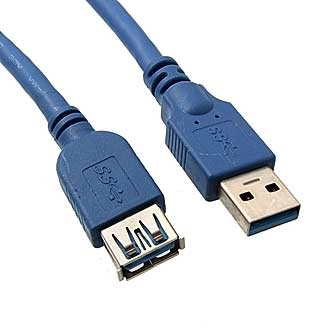 Компьютерные шнуры USB3.0-A M USB-A F 1m 