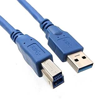 Компьютерные шнуры USB3.0-A M USB-B M 1m 