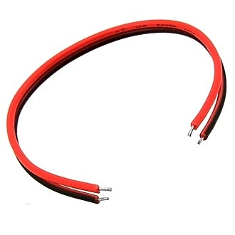 Провод монтажный 2x100mm PVC AWG22 R/B 