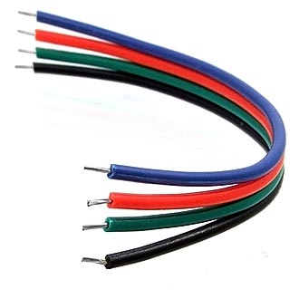 Провод монтажный 4x100mm PVC AWG22 BRGB 