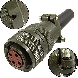 Цилиндрические малогабаритные KP2-16K4P M-1mm (каб.роз.) 