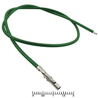 Разъемы питания низковольтные MF-F 4,20 mm AWG20 0,3m green 