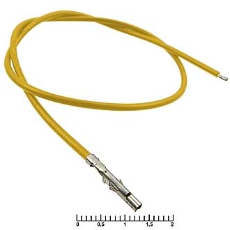 Разъемы питания низковольтные MF-F 4,20 mm AWG20 0,3m yellow 