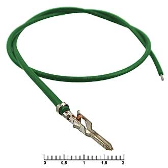 Разъемы питания низковольтные MF-M 4,20 mm AWG20 0,3m green 