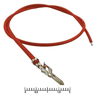 Разъемы питания низковольтные MF-M 4,20 mm AWG20 0,3m red 