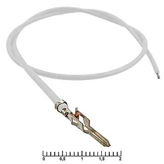 Разъемы питания низковольтные MF-M 4,20 mm AWG20 0,3m white 