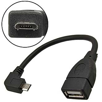USB AF to MicroUSB 90 degrees (SZC)