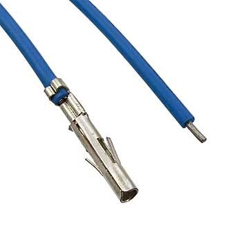 Разъемы питания низковольтные MFA-F 6,35 mm AWG18 0,3m blue 