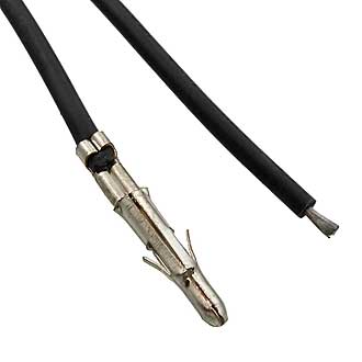 Разъемы питания низковольтные MFA-M 6,35 mm AWG18 0,3m black 