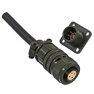 Цилиндрические малогабаритные XM14-4 cable socket + block plug 