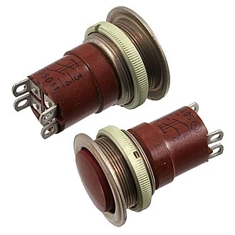 Кнопочные переключатели К4-2 (20-й диаметр металл) 