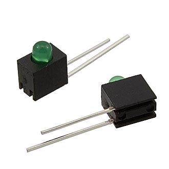 Светодиоды в корпусе 3mm*11,5-3v  4Lm green 15 