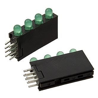 Светодиоды в корпусе 3mm*4 2,5-3v  4Lm green 15 