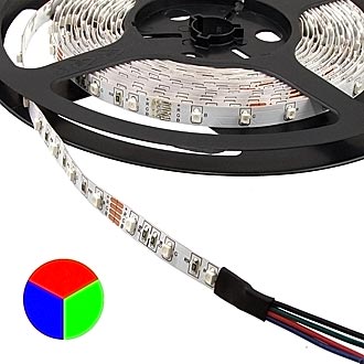 Светодиодная лента 3528 300LED IP33 12V*24W RGB 