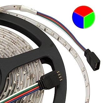 Светодиодная лента 3528 300LED IP65 12V*24W RGB 