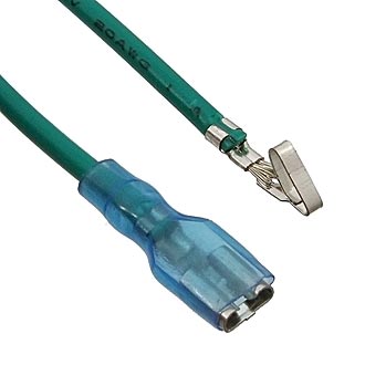 Межплатные кабели питания 1015 AWG22 3.96 mm /4.8 mm green 
