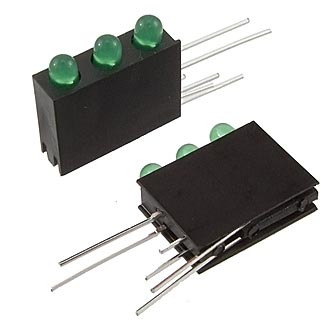 Светодиоды в корпусе 3mm*3  1.5-5v 4Lm  green   15 