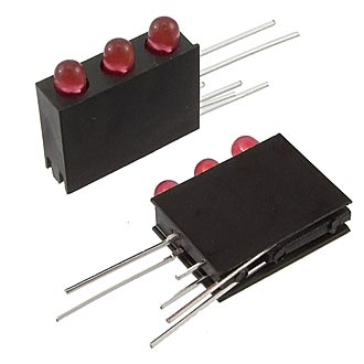 Светодиоды в корпусе 3mm*3  1.5-5v 4Lm  red   15 