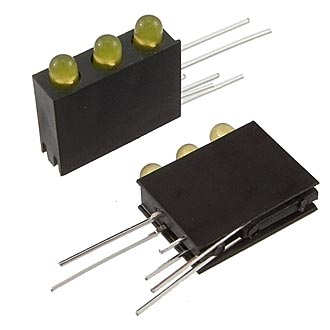 Светодиоды в корпусе 3mm*3  1.5-5v 4Lm  yellow   15 