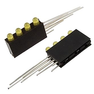 Светодиоды в корпусе 3mm*4  3-5v 4Lm  yellow  30 