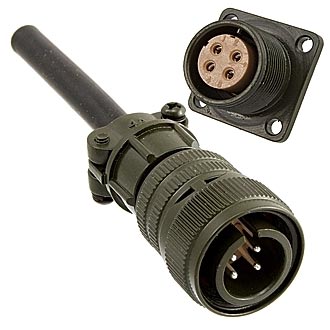 Цилиндрические малогабаритные XM16-4pin cable plug + block socket 