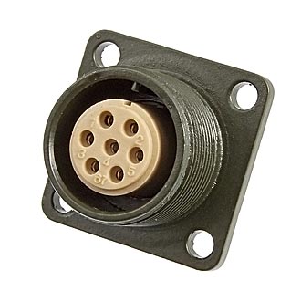 Цилиндрические малогабаритные XM16-7pin*1mm block socket 