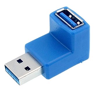 USB USB 3.0  AM/AF 90* 