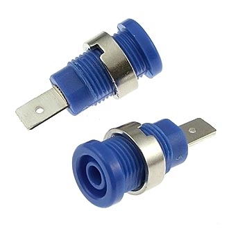 Штекеры _ гнезда _ клеммы Z017 4mm BLUE RUICHI