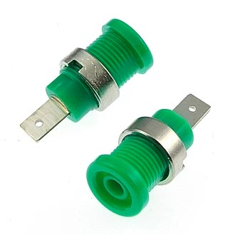 Штекеры _ гнезда _ клеммы Z017 4mm GREEN RUICHI