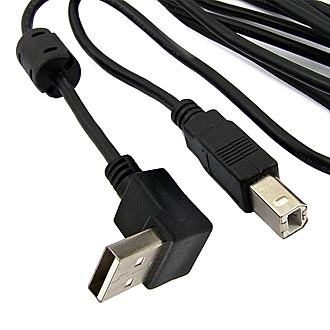 Компьютерные шнуры USB-A M-R USB-B M 1.8m F 