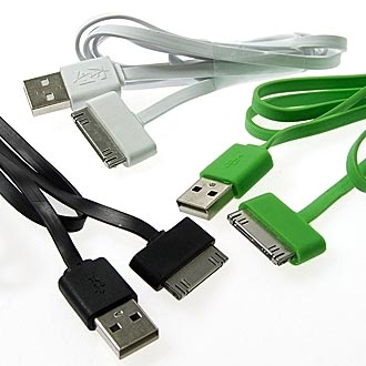 Шнуры для мобильных устройств USB to iPhone 4 UltraFlat 1m 