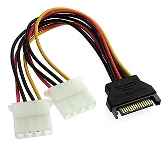 Компьютерные шнуры SATA 15 2x4P Power 