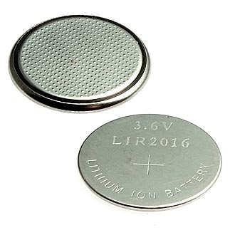 Аккумуляторные батареи LIR2016 Li-ion 20.0*1.6 3,6V 12mah 