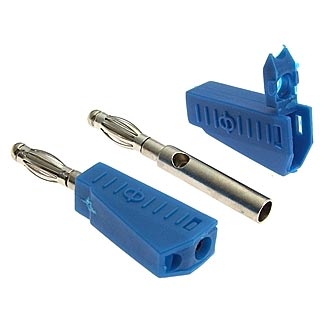 Штекеры _ гнезда _ клеммы Z040 4mm Stackable Plug BLUE RUICHI