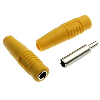 Штекеры _ гнезда _ клеммы ZP-041 4mm Cable Socket YELLOW RUICHI