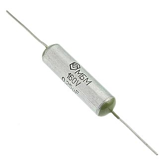 Металлобумажные конденсаторы МБМ-160 В    0.25 мкф 