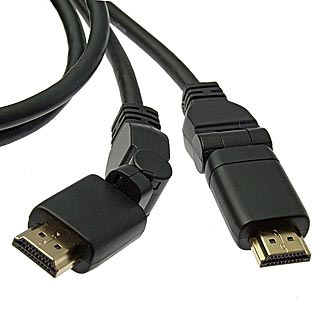 HDMI / DVI шнуры HDMI to HDMI 360* 1.4v OFC 1m 