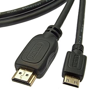 HDMI / DVI шнуры Mini-HDMI to HDMI 1.4v OFC 1m 