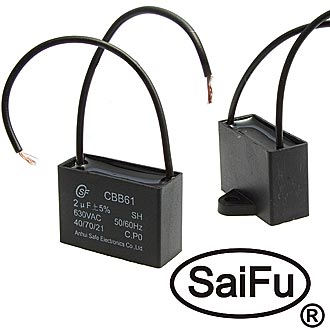 Пусковые конденсаторы CBB61   2uF  630V (SAIFU) SAIFU