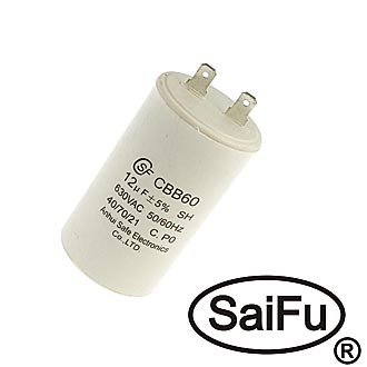 Пусковые конденсаторы CBB60  12uF  630V (SAIFU) SAIFU