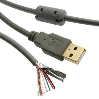 Компьютерные шнуры USB-A M 0.8m F 