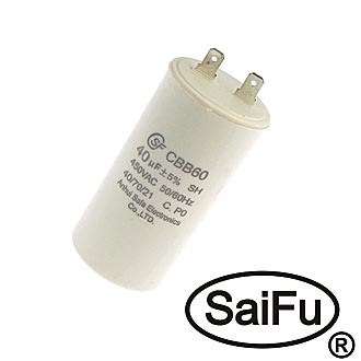 Пусковые конденсаторы CBB60  40uF  450V (SAIFU) SAIFU
