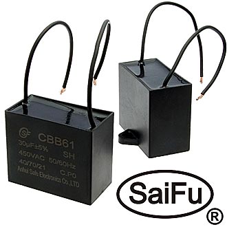 Пусковые конденсаторы CBB61  30uF  450V  (SAIFU) SAIFU