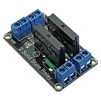 Электронные модули (ARDUINO) 2-CH 5V Solid-state Relay(Red) RUICHI