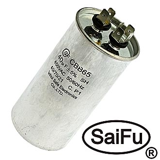 Пусковые конденсаторы CBB65  40uF  450V (SAIFU) SAIFU