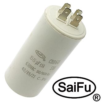 Пусковые конденсаторы CBB60  55uF  630V (SAIFU) SAIFU